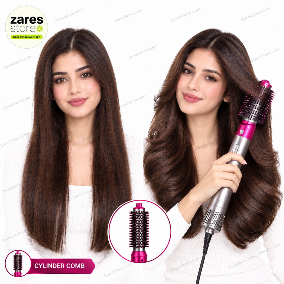 5-in-1 Hair Dryer Styler Brush Set