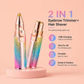 2-in-1 Eyebrow & Facial Hair Remover for Women – Electric Face Trimmer